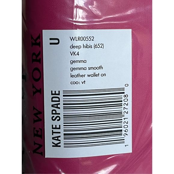 NWT Kate Spade Gemma Crossbody Deep Habiscus Gold Chain - Picture 7 of 7